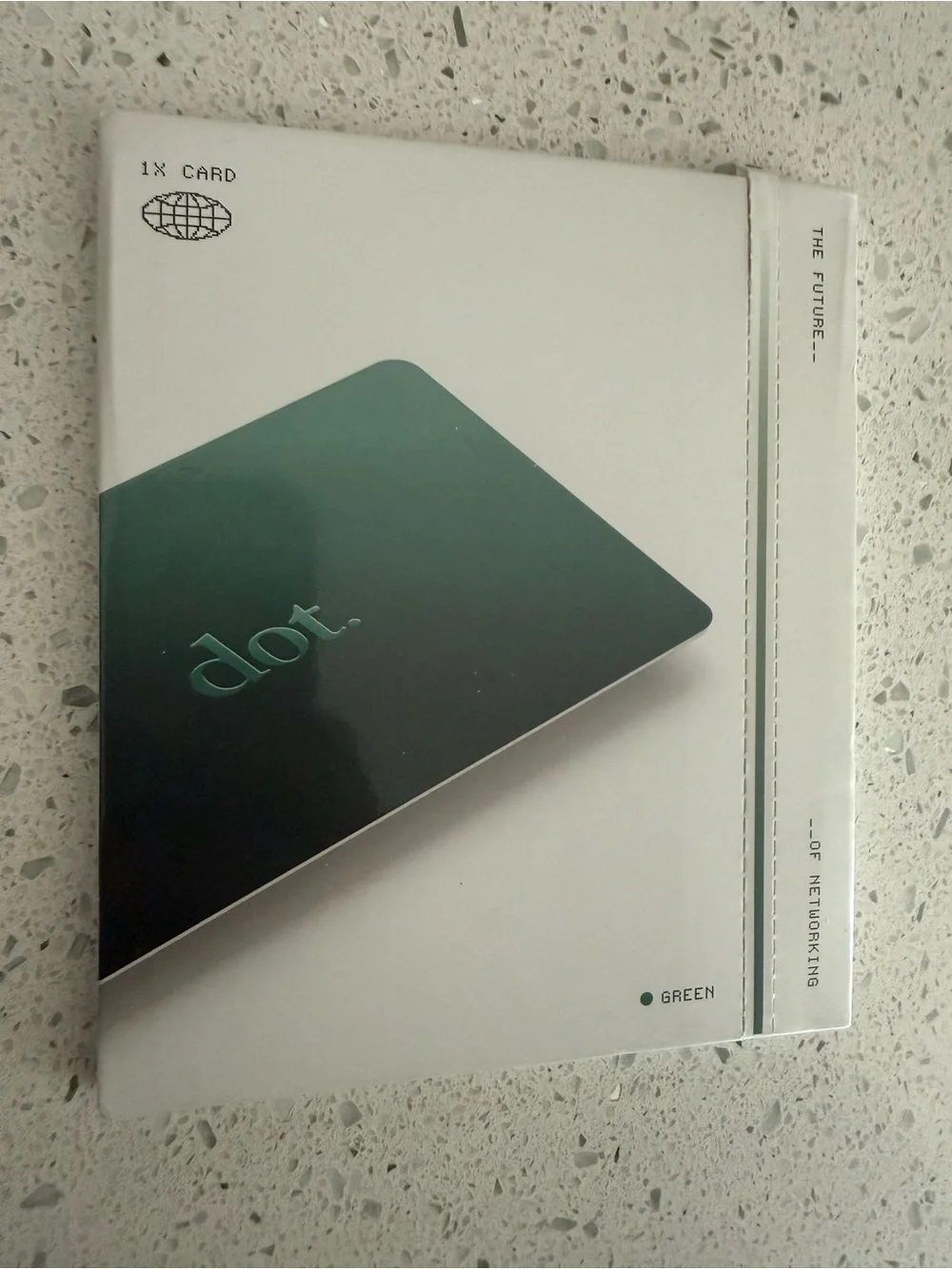 dot.card Digital Metal Business Card in green NIB